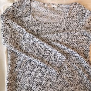 Black and white long sleeve